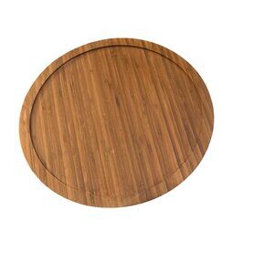 B. Smith With Style Bamboo Lazy Susan Replacement Tray Rotating Serving Platter